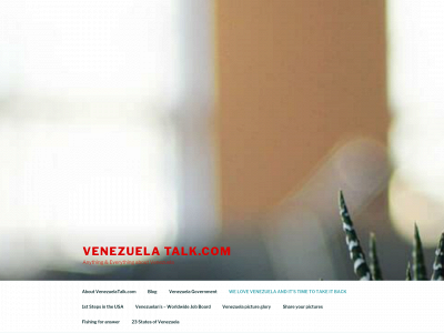venezuelatalk.com snapshot