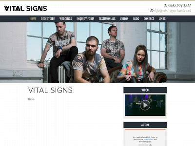vital-signs-band.co.uk snapshot