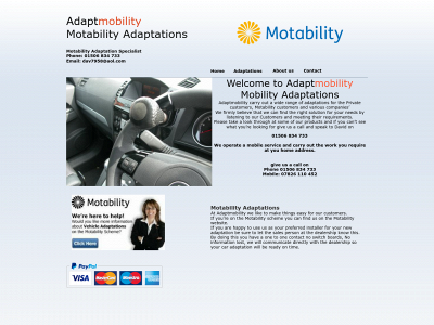 adaptmobility.me.uk snapshot