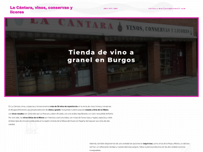 www.vinoslacantara.com snapshot