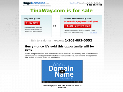 tinaway.com snapshot