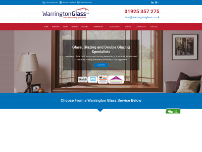 warringtonglass.co.uk snapshot