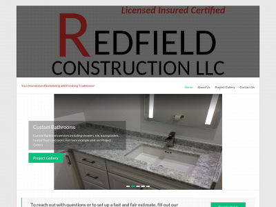 redfieldconstruction.com snapshot