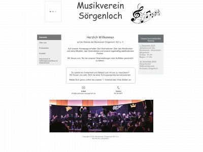 musikverein-soergenloch.de snapshot