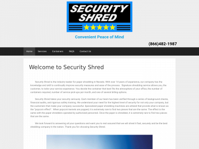 securityshred.com snapshot