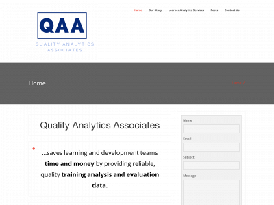 quality-analytics.com snapshot