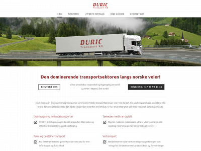 duric-transport.no snapshot