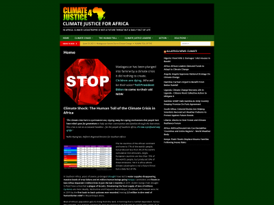 climatejustice4africa.org snapshot