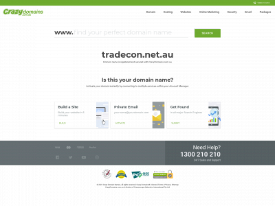 tradecon.net.au snapshot
