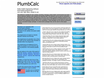 plumbcalc.net snapshot