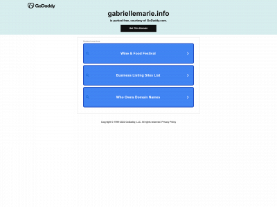 gabriellemarie.info snapshot