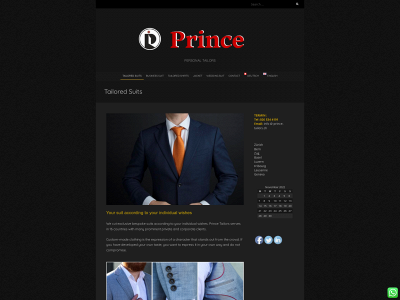 prince-tailors.ch snapshot