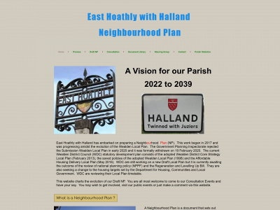 easthoathlyhallandneighbourhoodplan.co.uk snapshot