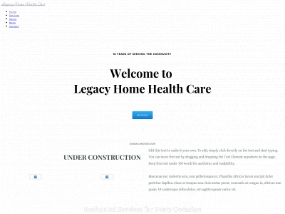 legacyhomehealthcare.com snapshot
