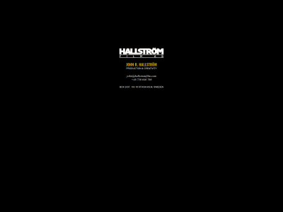 hallstromfilm.com snapshot