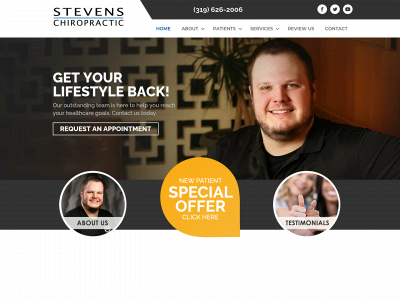 stevens-family-chiropractic.com snapshot