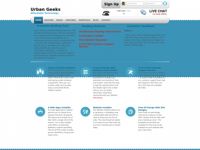 urban-geeks.com snapshot