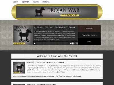 trojanwarpodcast.com snapshot