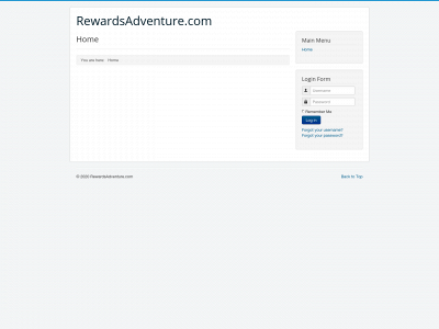 rewardsadventure.com snapshot