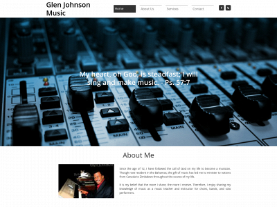 glenjohnsonmusic.com snapshot
