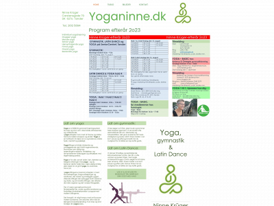 yoganinne.dk snapshot