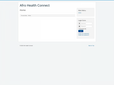 afrohealthconnect.com snapshot