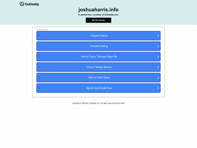 joshuaharris.info snapshot