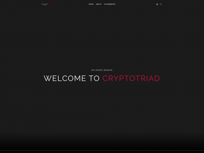 cryptotriad.tech snapshot