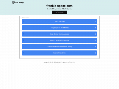 frankie-space.com snapshot