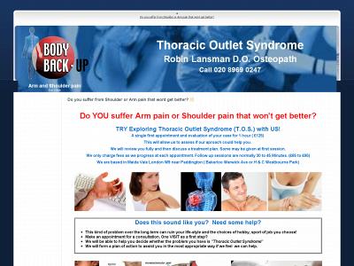 thoracicoutletsyndrome.co.uk snapshot