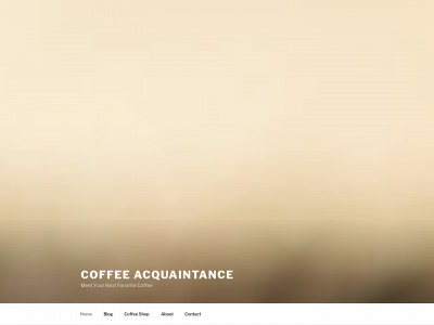 coffeeacquaintance.com snapshot