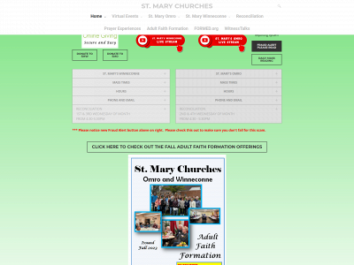 www.stmarychurches.org snapshot