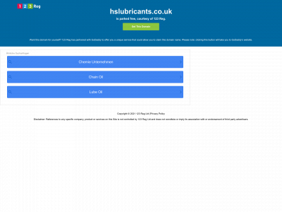 hslubricants.co.uk snapshot