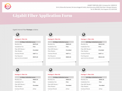 internet-fiber.com snapshot