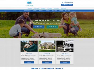 totalfamilylifeinsurance.com snapshot