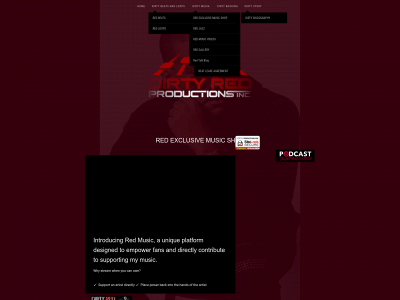 dirtyredproductions.com snapshot