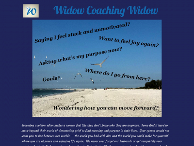 widowcoachingwidow.com snapshot