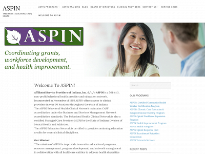 aspin.org snapshot