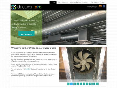 ductworkpro.co.uk snapshot