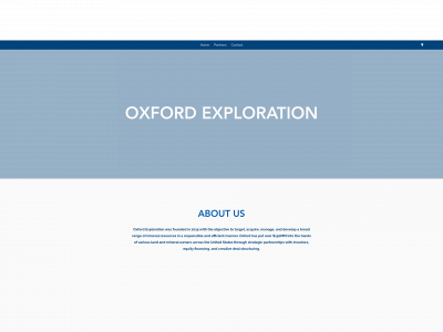 oxfordexploration.com snapshot