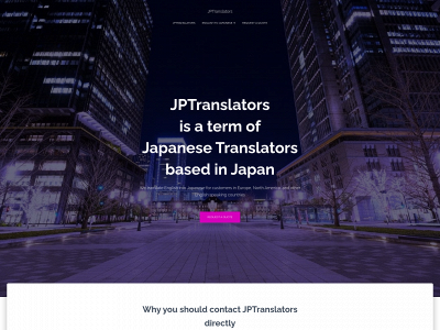 jptranslators.com snapshot