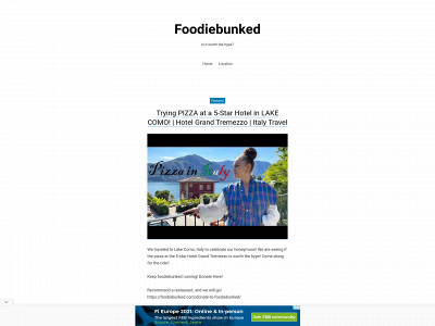 foodiebunked.com snapshot