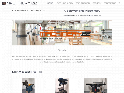 machinery22.co.uk snapshot