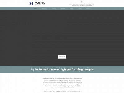 matrixperformancegroup.com snapshot