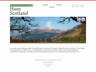 huntscotland.co.uk snapshot