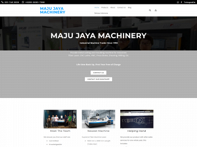 www.majujayamachinery.com snapshot