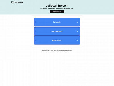 politicalhire.com snapshot