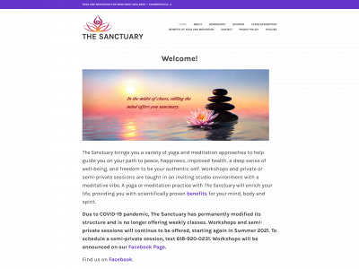 thesanctuary-yoga-meditation.com snapshot
