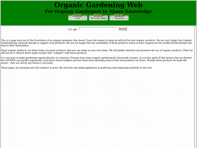 organicgardeningweb.com snapshot
