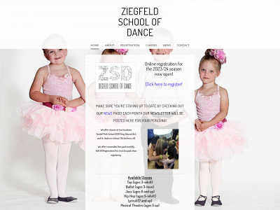 www.ziegfelddance.ca snapshot